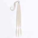1pcs Long Braid Ponytail Synthetic Hairpiece with Elastic 26"&34" DIY Long Straight Wrap Around Hair Extensions(60,34inches)