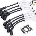 Spark Plug Wire Set for GM LS3/LS4/LS7/LT Engines 9070C Extreme 9000 Ceramic Spark Plug Boot Ignition Wire/Cable Kit