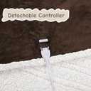 Electric Heated Blanket Full Size 72"x84", Soft Flannel with Overheat Protection, 9 Adjustable Heat Settings & 10-Hour Auto-Off Timer, Fast Heating for Winter Comfort, Dark Brown
