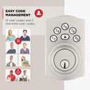 Kwikset Powerbolt 240 5-Button Keypad Satin Nickel Traditional Electronic Deadbolt Door Lock, Featuring Convenient Keyless Entry, Customizable User Codes and Auto-Locking
