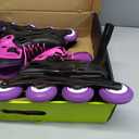 Rollerblade Fury Junior Adjustable Fitness Inline Skate (2-6, Black/Pink)