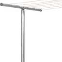 Household Essentials Outdoor Clothesline T-Post, Heavy Duty Galvanized Steel Laundry Pole, 90 Tall, One Single Post Only (Rope Not Included), Backyard Clothesline Support, 2 X 32 X 90 Inches