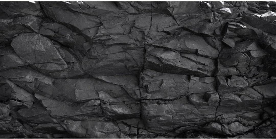 AWERT 48x24 inches Stone Aquarium Background Black Rock Fish Tank Background Rocky Terrarium Background Polyester Background