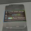 Titanium Cutting Board Set of 3,100% Pure Titanium Cutting Boards for Kitchen, Double Sided Non Toxic Cutting Board, Ideal Charcuterie & Chopping for Meat, Hygiene Durable Dishwashr3 Pack) (Silver)