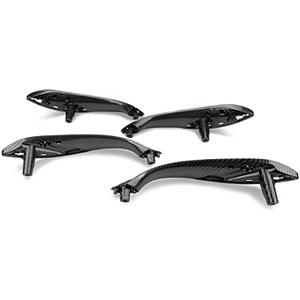 WEILEITE Front Interior Door Pull Handles Grab Bracket Trim Set Compatible with BMW 3 Series 4 Series 320,328,330,335,M3 2012-2018 and 428, 435,M4 2014-2017 Replace 51417279311(Carbon Fiber,4Pcs)