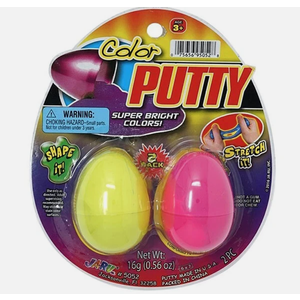 JA-RU Inc. Color Putter - Silly Putty Loaded with Color - Blue Eggs 2 Pack