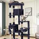 Globlazer Giant Cat Tree, 83 inch Cat Tree for Indoor Cats Large Adult, XXL Cat Tower with 9 Scratching Posts for 20lb+ Heavy Duty Large Adult Cats, F83, Dark Grey