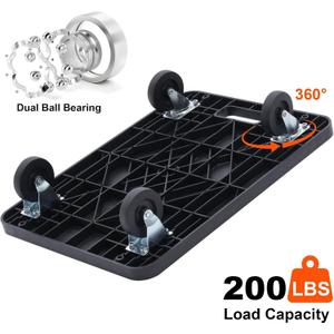 MaxWorks 80854 Furniture Movers Dolly With Wheels - 200 lb. Capacity