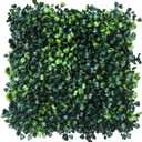 Grass Wall Panels 12 Pcs 10"x 10" Grass Wall Backdrop Panels Artificial Boxwood Greenery Wall Backdrop Privacy Hedge UV Protected for Indoor Outdoor Garden Backyard Party