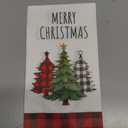 100 Pieces Christmas Napkins Bulk Holiday Disposable Paper Guest Hand Towel Christmas Tree Cocktail Napkins or Home Winter Kitchen Xmas Party(Dark Plaid)