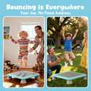 Mini Trampoline for Kids, Indoor Rebounder Non-Slip Base, Sensory Trampoline for Autism Kids, Bounce Board for Sensory Integration Training, Outdoor Recreation, Max Load 220 lbs