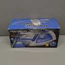 Hamilton Beach Steam Iron & Vertical Steamer for Clothes with Scratch-Resistant Durathon Soleplate, 8' Retractable Cord, 3-Way Auto Shutoff, Anti-Drip, 1500 Watts, Blue