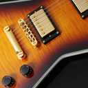 Firefly FFLX Solid Body Electric Guitar,Mahogany Guitar body,Stainless steel and ball end frets,rosewood fretboard(Vintage Sunburst Color)