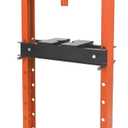 Hydraulic Press 12ton Hydraulic Shop Press H-Frame Garage Floor Adjustable Shop Press with 2 Plates Adjustable Working Table Height, Orange