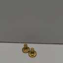 10 Pack 1-1/4 Inch Brushed Gold Cabinet Knobs Gold Drawer Knobs Round Gold Cabinet Pulls, ZK2302 Kitchen Hardware for Cabinets Drawers Bedroom Dresser Cupboard Bathroom Vanity Closet