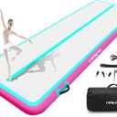 Inflatable Air Gymnastics Mats for Tumbling, 10ft Tumble Track Tumbling Mats for Kids, 4/8 Inches Thick Training Mat with Electric Pump Gymnastics Equipment for Kids Mat