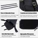Motorcycle Saddle Bags Synthetic Leather Motorcycle Solo Swing Arm Bag Waterproof