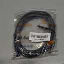 Nanxudyj 15ft 3.5mm Audio Cable, 90 Degree Right Angle Aux Cord, Black-Gray Braided Male to Male TRS Stereo Jack for Car, Headphones, Speakers, Tablets, PC, 24K Gold Plated