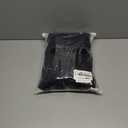 roswear Women's Wide Leg Jeans Non-Stretch Sweatpants-Like Lounge with Elastic Waist (XX-Large, Black)