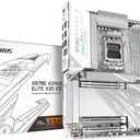 GIGABYTE X870E AORUS ELITE X3D ICE AMD AM5 LGA 1718 ATX Motherboard, Supports AMD Ryzen 9000/8000/7000 Series Processors, DDR5, 16+2+2 Power Phase, 4x M.2, PCIe 5.0, WIFI, 5 GbE, Plus