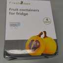 Freshmage Fruit Storage Containers for Fridge with Removable Colander, Airtight Food Storage Container, Dishwasher Safe Produce Saver for Refrigerator, Keep Berry Fruit Fresh Longer 4 pcs Small Clear