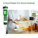 Digital pH Meter for Food, Food pH Tester with 2 pH Probe for Fermented Foods Dough