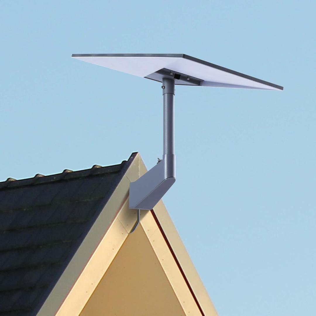 Starlink Gen 3 Mount Starlink V3 Mount Kit, Pole Mount, Roof Mount, Short Wall Mount. Starlink Gen 3 Pole Bracket and Complete Mounting Kit, perfect for holding your Starlink V3 Standard Antenna(Grey) (Gray)