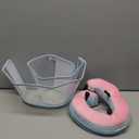 Sponge Core Dog Cone, Inflatable Dog Cone Collar Alternative, Dogs Donut Collar After Surgery, Soft Cone for Large Medium Small Dogs to Stop Licking, No Inflation Required, Clear View(Size 5, Pink) (Size 5(Neck: 14.0"- 16.0"))