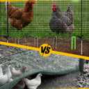 Temporary Fence with Posts, 4'x50' Plastic Fencing Garden Fence Animals Barrier with Fiberglass Stake Windbreak Rope, Portable Snow Fences, Fencing for Dogs Outdoors Backyard (Black)
