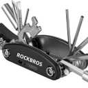 ROCKBROS 16 In 1 Multi-Function Bike Tool Kit - Portable Foldable Bike Multitool Cycling Tool Kit With Allen Wrench, Tire Levers