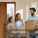 DESLOC Smart Door Lock B200, Smart Deadbolt Lock, Keyless Entry Door Lock, Fingerprint Smart Lock, Smart Locks for Front Door, App Control, Touchscreen Keypad Deadbolts,12-Month Battery, BHMA Grade3