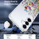 OOK for Samsung Galaxy S25 Plus Case Clear Colorful Flowers Floral Pattern