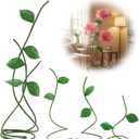 BreezeHug 3 Pcs Free Standing Giant Flowers Stem Stands Giant Artificial Flower Stems for Large Silk Flower, Wedding Reception Birthday Party Decoration Backdrop Shop Window Display Photography Props