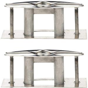 Amarine Made Pair of Boat Marine Stainless Steel 316 Pull up Cleat Flush Mount Cleat Lift