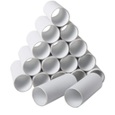 30 Pack Craft Rolls - Thick Cardboard Tubes for Crafts - Round Cardboard Tubes - Craft Tubes - Craft Round Tubes - Paper Tube for Arts & Crafts - 1.57 x 3.9 Inches - White