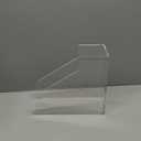 Magazine Holder - Acrylic File Holder and Desk Organizer, Clear Bookend File Sorter, Acrylic Book Organizer and Storage Box for Documents, Magazine Holder Rack for Classroom, Home, and Office (A4, 1 Sections)