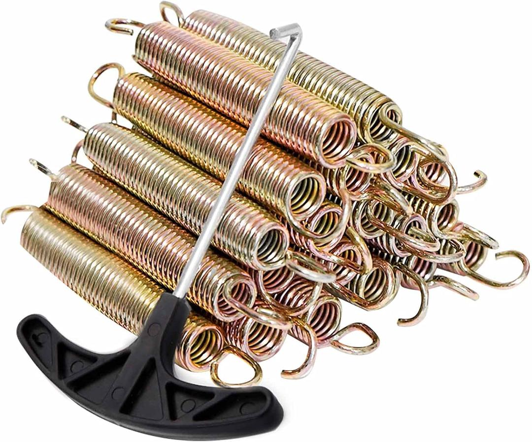 ACWARM HOME 20pcs Trampoline Springs 5.5/6.5 Inch Heavy Duty Galvanized Steel High Tensile Replacement Kit with T-Hook,Trampoline Accessories