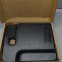 YONZEE 2-in-1 Car Steering Wheel Desk Tray & Car Seat Gap Filler Organizer  Foldable Carbon Fiber Look Table for Laptop, Eating Food, Writing  for Standard Round Steering Wheels (Black)