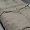 RACE LEAF Outdoor Rocking Chair Cushion 44x19 Inch Tufted Khaki Cushion Waterproof UV Resistant with Elastic Straps & Non-Slip Ties for Adirondack Patio Furniture 1-Pack