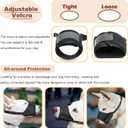 HEELE Dog Muzzle,Soft Nylon Muzzle Anti Biting Barking Chewing,Air Mesh Breathable Drinkable Adjustable Loop Pets Muzzle for Small Medium Large Dogs 4 Colors 4 Sizes (Black, XXL)