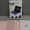 RAYMCRAFT for iPad 11th(A16, 2025)/10th Generation Case with Keyboard, 360 Rotatable Case & Detachable Backlit Keyboard, Precision Cutouts and Pen Holder for iPad A16 11''/10th 10.9'', Light Pink