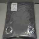 NICETOWN Gray Blackout Curtains for Bedroom 84 inches Long - Thermal Drapes Grommet Room Darkening Light Blocking Curtains Window Treatments for Living Room (2 Panels, W52 x L84, Grey)