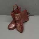 DREAM PAIRS Kids Rain Boots Glitter Boys Girls with Easy-on Handles Sparkly Waterproof Boots Outdoor Playing Rain Boots Unisex-Child, Pink 7-Todler