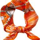FEIBOON Mulberry Silk Scarfs Neck Scarf 21" Small Square Scarfs hair scarf bandana Neckerchief Headscarf for Women