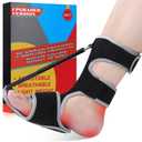 Plantar Fasciitis Night Splint - Upgraded Plantar Fasciitis Relief Braces For Women Men Day Night - Ankle Brace Arch Support Achilles Tendonitis Relief Foot Drop Heel Pain Relief - Breathable (Black)
