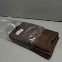 BGment Brown Linen Curtains 84 Inch Length 2 Panels for Living Room Windows, Chocolate Semi Sheer Drapes Textured with Rod Pocket for Farmhouse Bedroom Dining Decor Lightweight, Each 52 Inch Wide