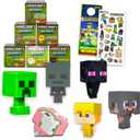 Minecraft Cupcake Toppers 6 Pack - Bundle with 6 Minecraft Mini Figures for Parties, Birthdays, Events Plus More | Video Game Party Decorations for Kids