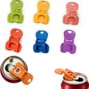 6PCS Colorful Can Tab Openers & Leak-Proof Drink Covers(6 PCS), one size