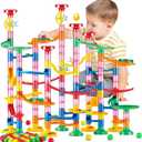 Marble Run for Kids - 133 PCS Construction Building Blocks Toys with Plastic Marbles, Maze Marble Track STEM Educational Toy, Birthday Gifts for Boys and Girls