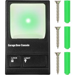 Multifunction Control Panel, Wired Replacement Panel Wall Keypad Button Compatible with Liftmaster 41A5273-1 78LM Garage Door Opener(Black)